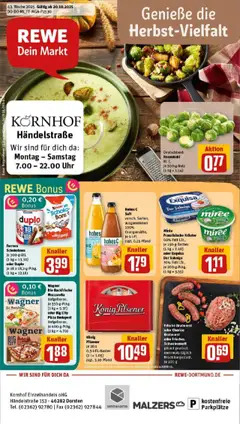 Vorschau von dem Prospekt des Geschäftes Rewe, gültig ab dem 19.10.2025