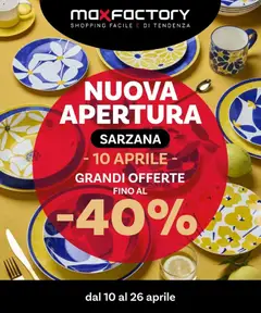 Anteprima dell'opuscolo Nuova Apertura Sarzana dal negozio Offerte valido da 09/04/2026