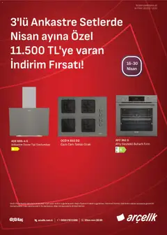 Arçelik Arçelik - Ankastre Kataloğu 16.04.2026 - Broşürünün önizlemesi