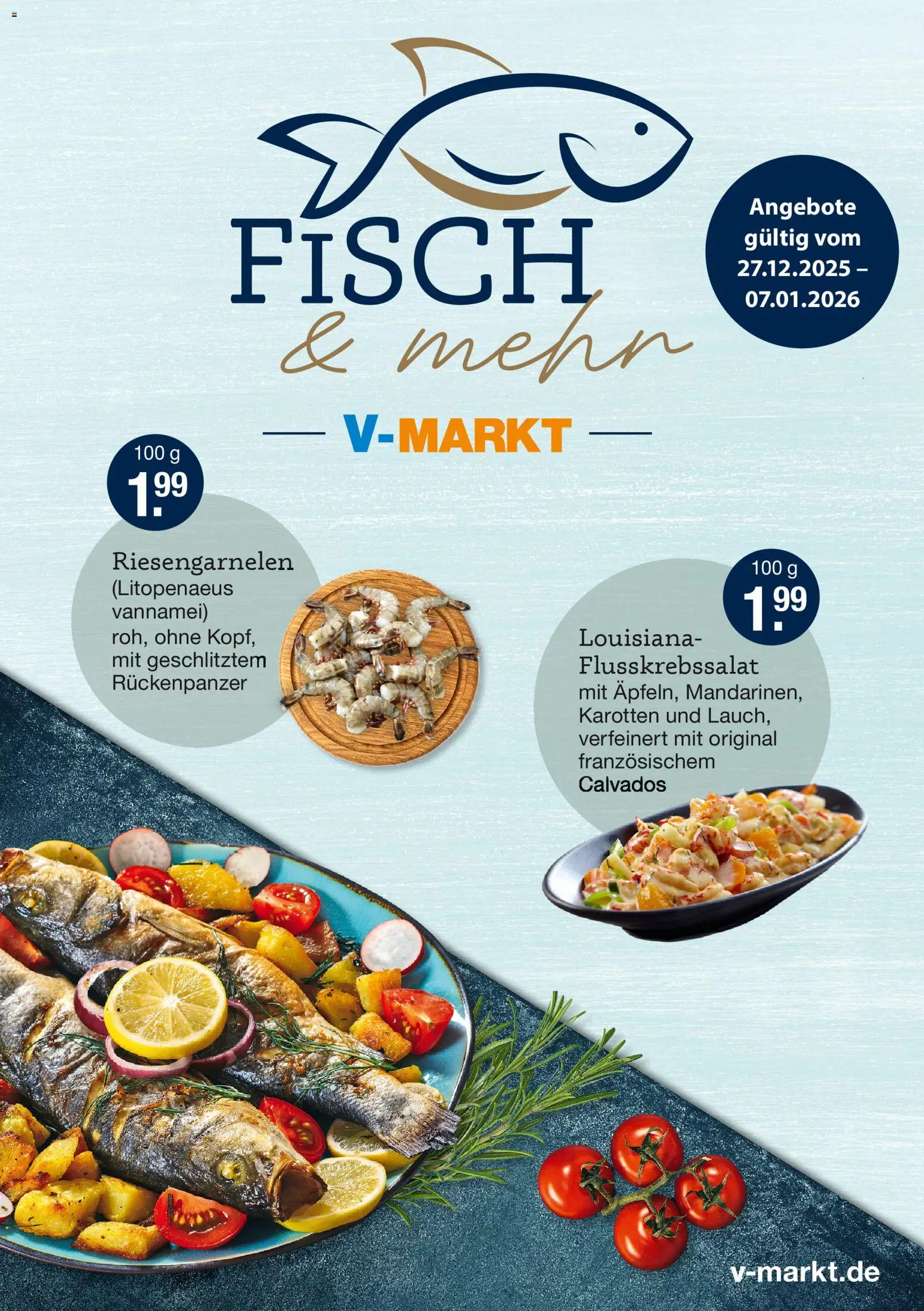 Vorschau von dem Prospekt des Geschäftes V-Markt, gültig ab dem 27.12.2025 - Fisch