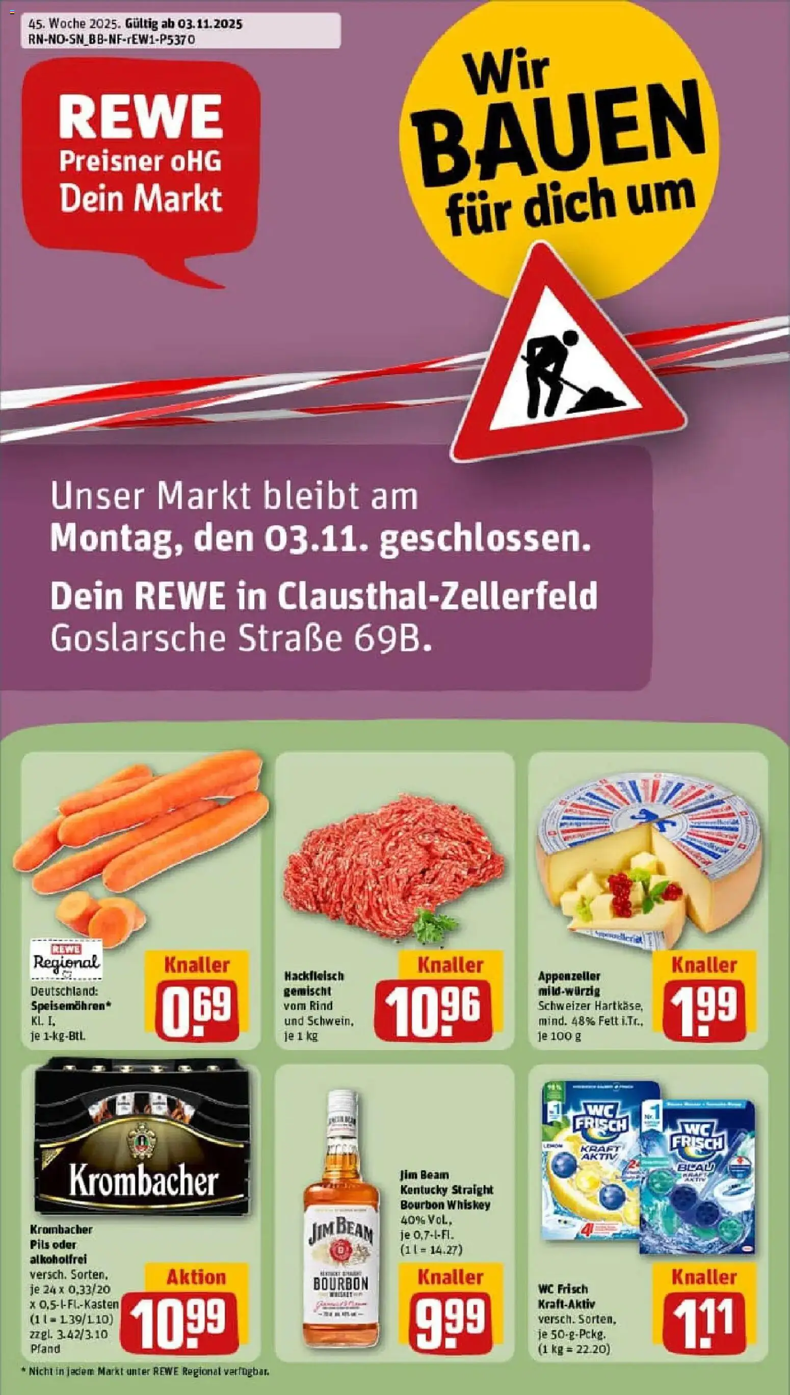 Vorschau von dem Prospekt des Geschäftes Rewe, gültig ab dem 02.11.2025