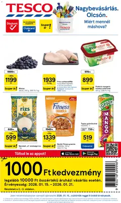 Tesco - Akciós újság Tesco megtekintése, amely érvényes 2026.01.15.-től