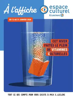 Prévisualisation de Espace culturel du magasin E.Leclerc formulaire valide 13/01/2026
