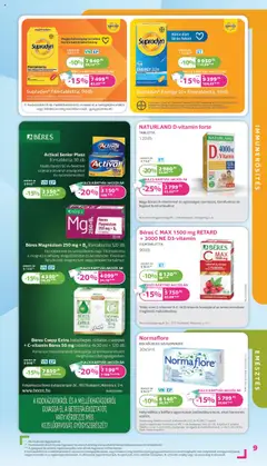 Kulcs Patika - Akciós újság Kulcs Patika megtekintése, amely érvényes 2025.10.01.-től | Oldal: 9