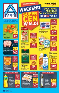 Pogląd gazetki "Okazje na weekend" ze sklepu Aldi ważnej od 13.11.2025