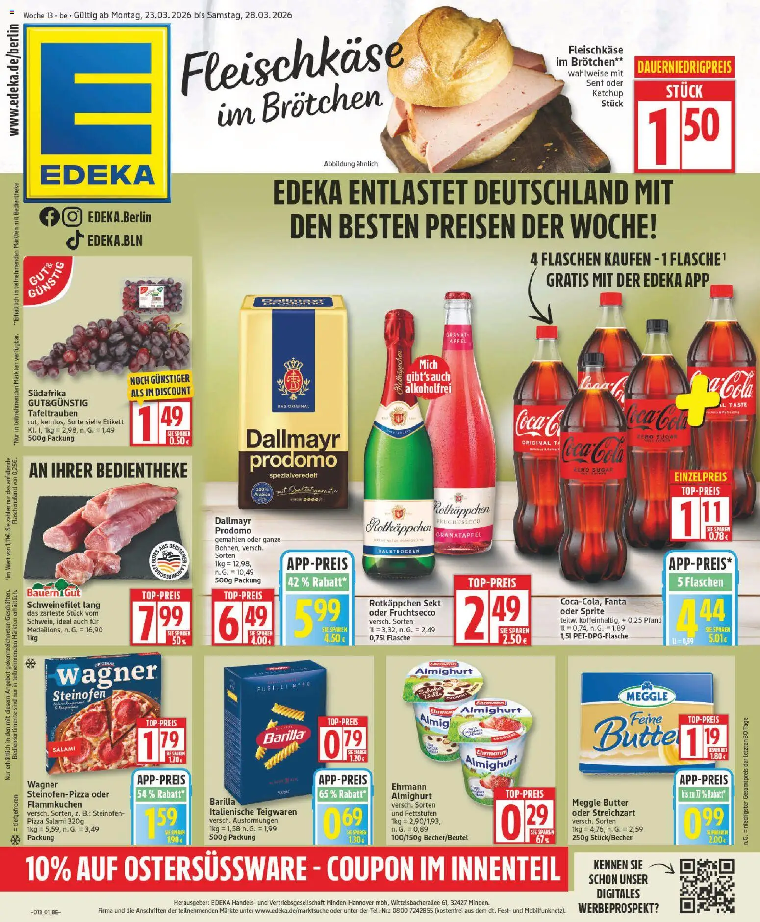 Vorschau von dem Prospekt des Geschäftes Edeka, gültig ab dem 23.03.2026