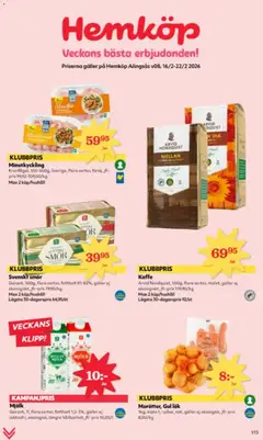 Förhandsgranska reklamblad Aktuella reklamblad Hemköp från butik Hemköp gäller från 16/02/2026