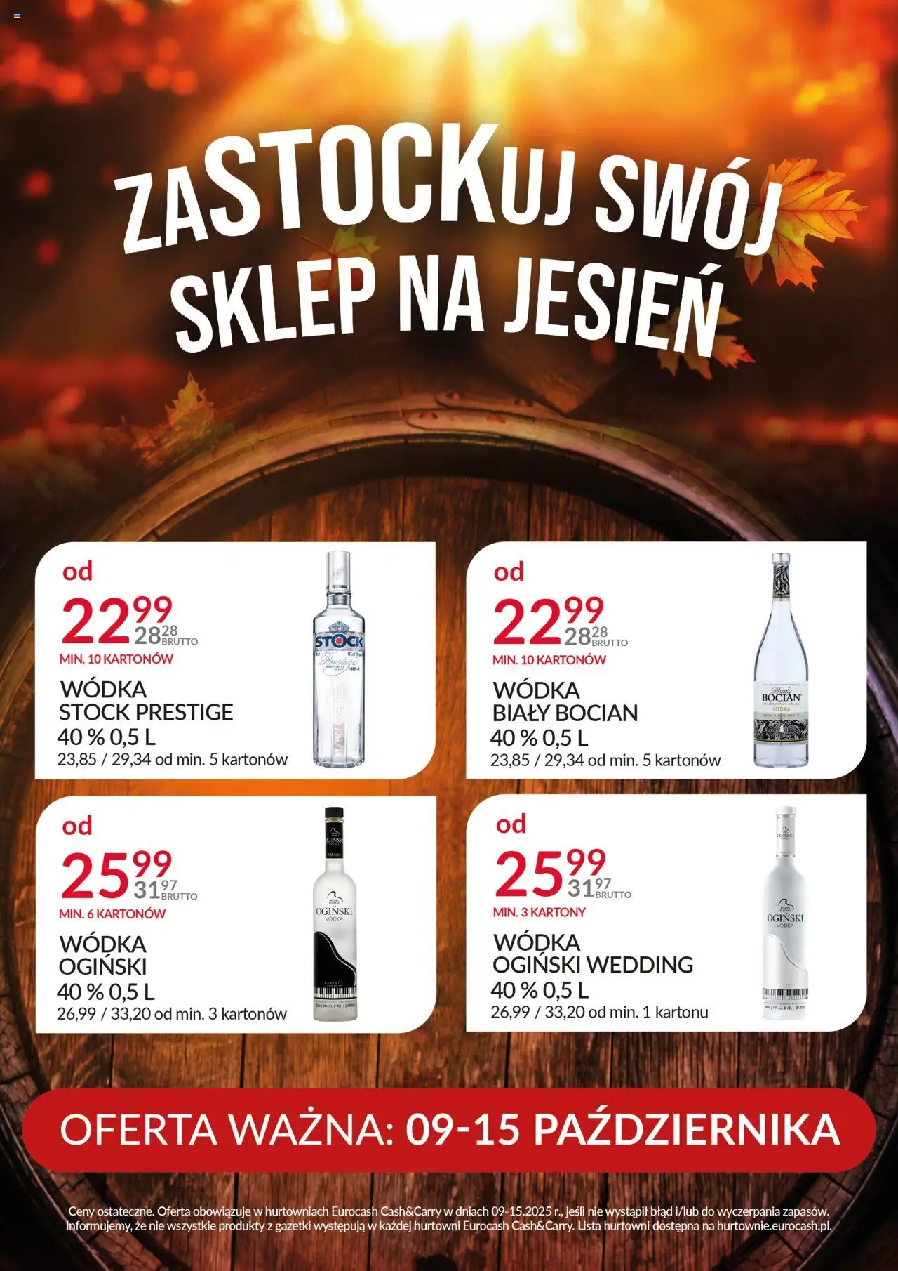 Eurocash Gazetka alkoholowa Stock od 09.10.2025 - Nowa Gazetka - Numer strony 1