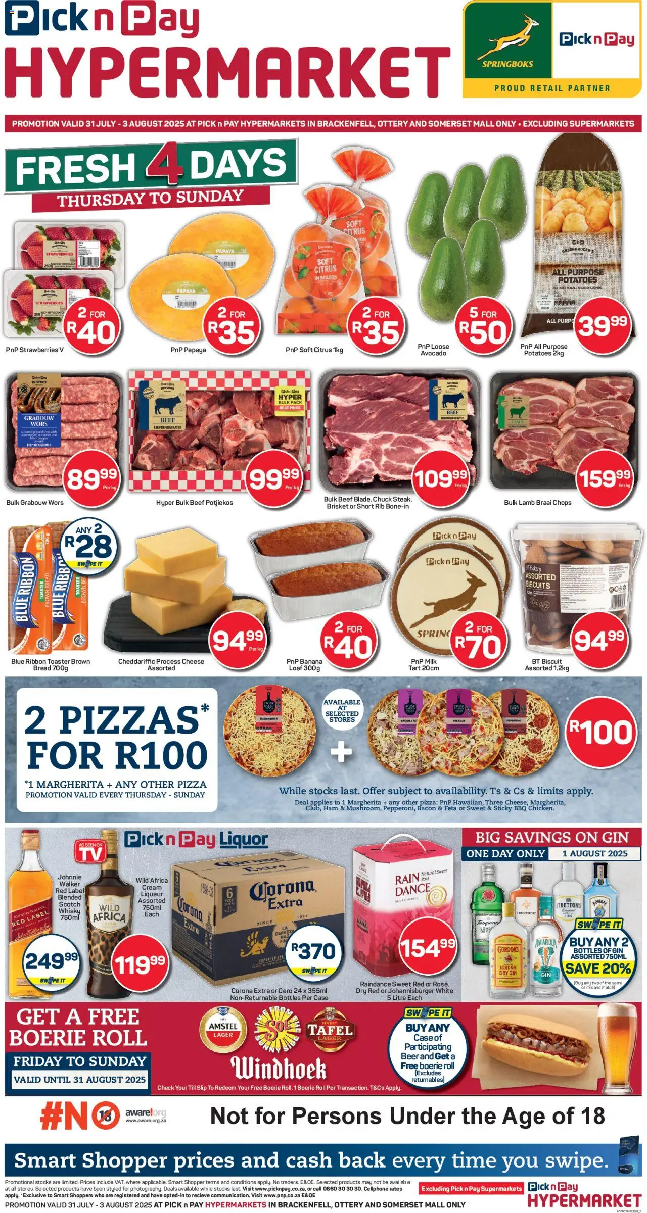 Pick n Pay Western Cape - Hyper Fresh Specials from 31/07 - 03/08/2025 > Promotions