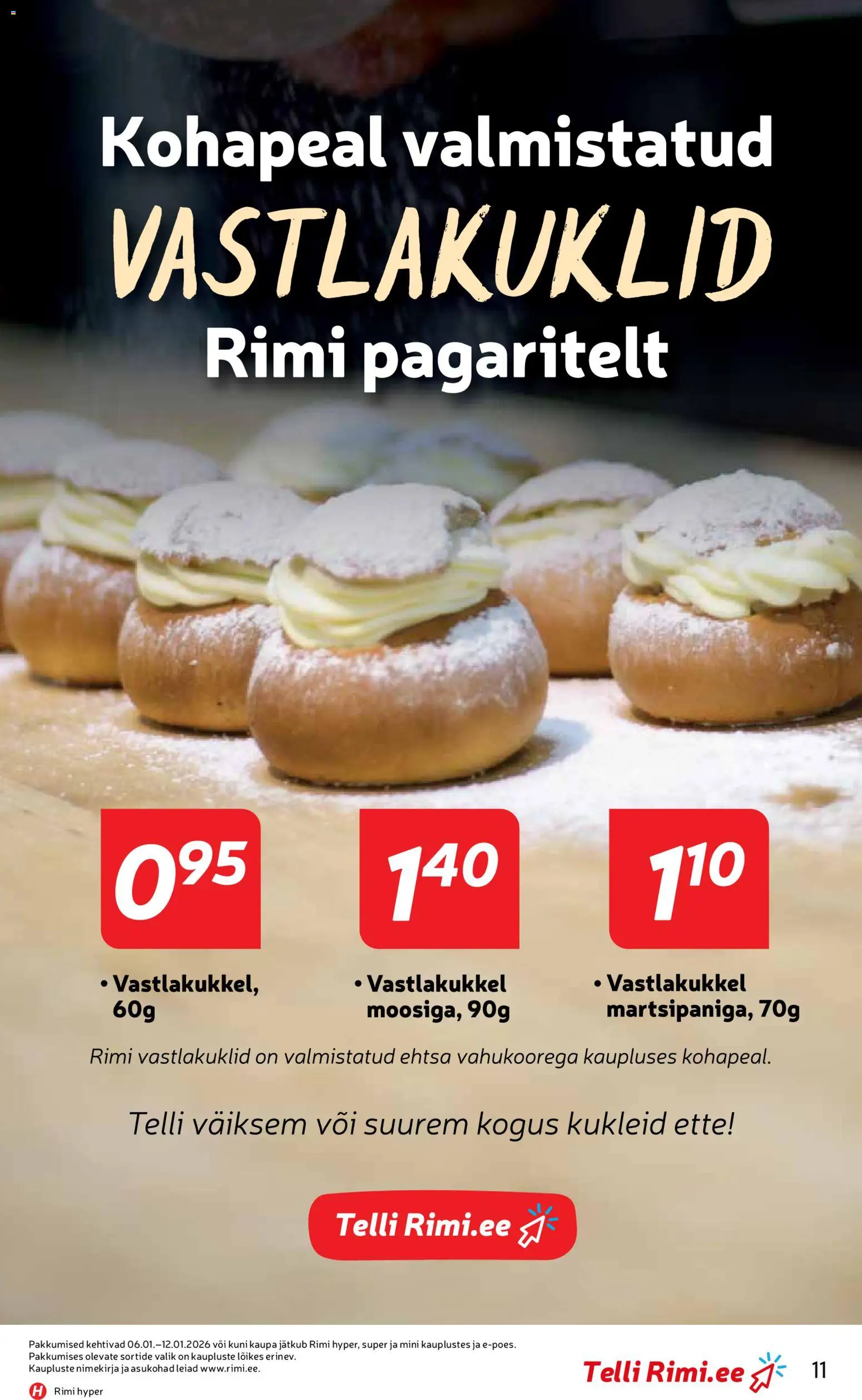 Rimi kliendilehe eelvaade alates 2026.01.06