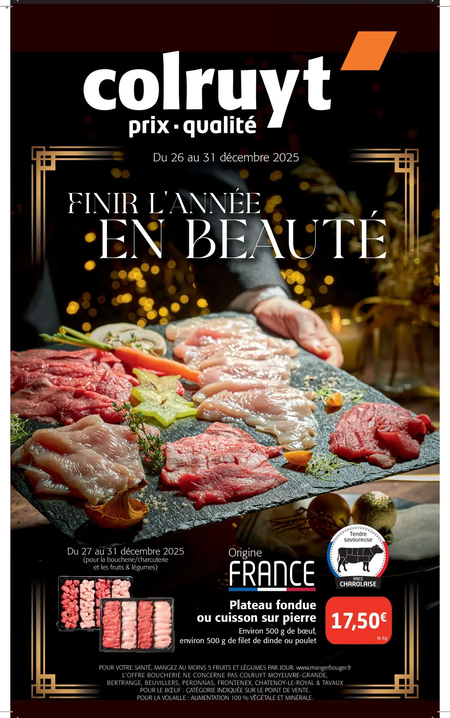 Prévisualisation de Finir l'année en beauté du magasin Colruyt formulaire valide 26/12/2025