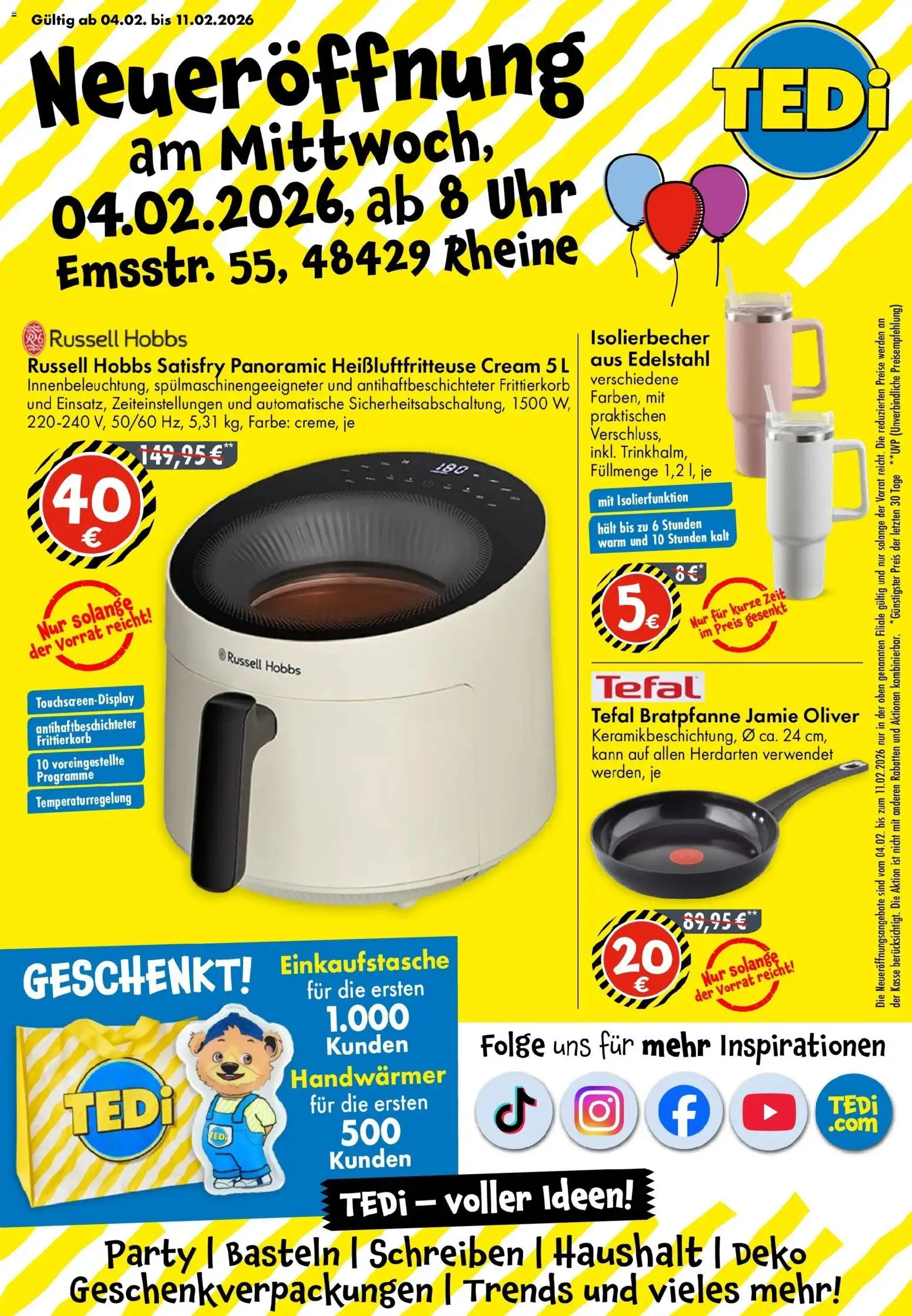 Vorschau von dem Prospekt des Geschäftes TEDi, gültig ab dem 04.02.2026