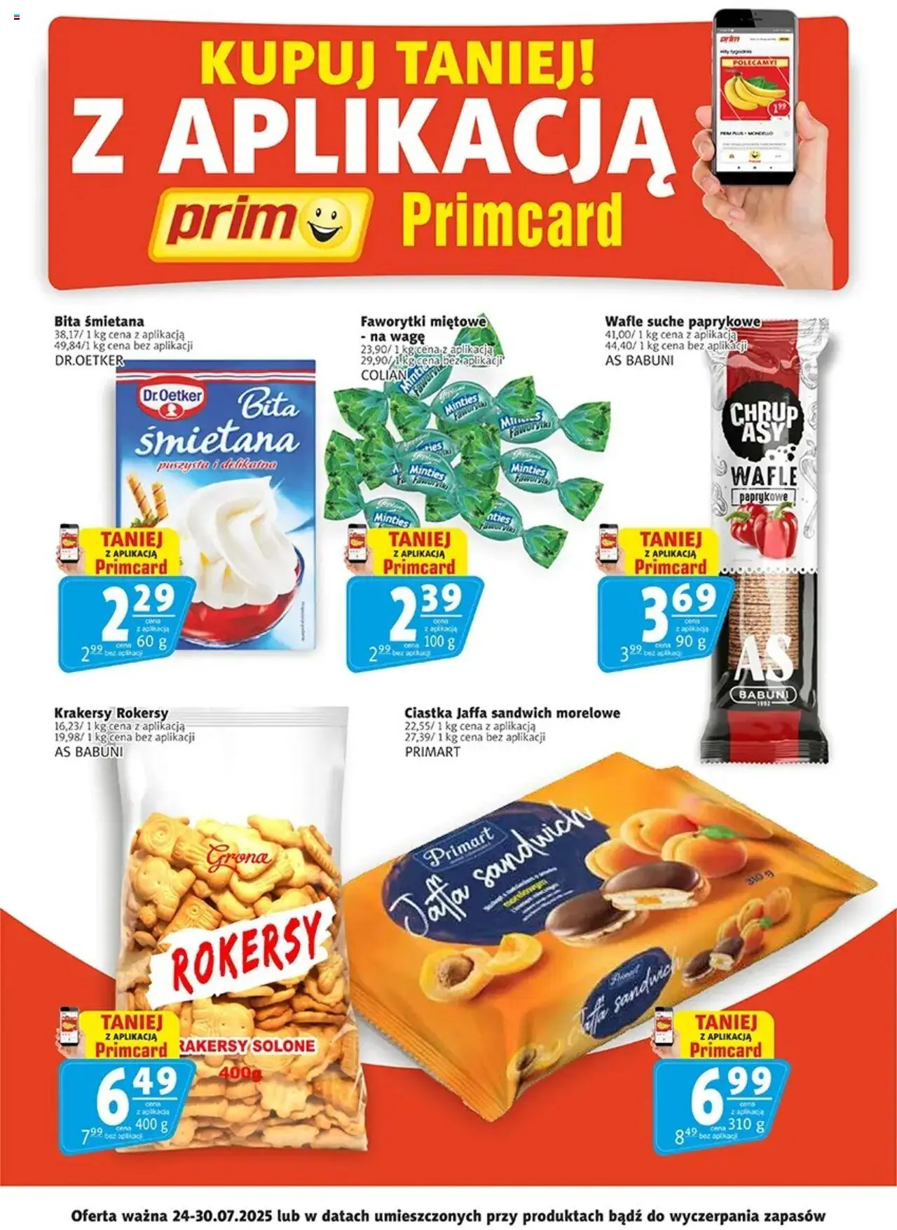 Prim Market Promocje Primcard od 24.07.2025 - Nowa Gazetka - Numer strony 1