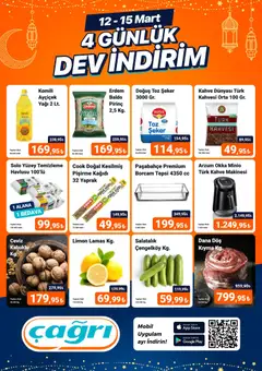 Çağrı Market Çağrı Market - Katalog 4 Günlük Dev İndirim Mart 12.03.2026 - Broşürünün önizlemesi