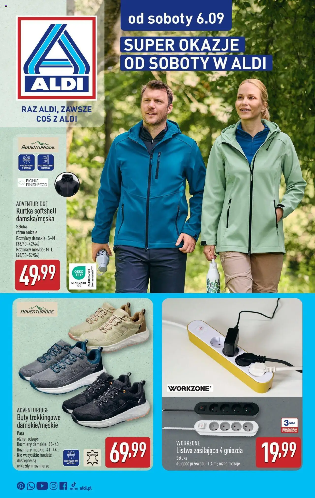 Aldi Od soboty od 06.09.2025 - Nowa Gazetka - Numer strony 1