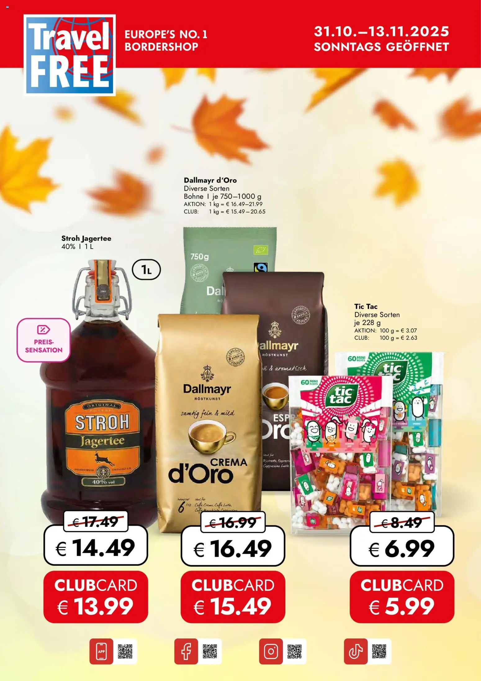Vorschau der Angebote: Travel FREE Flugblatt gültig ab 31.10.2025