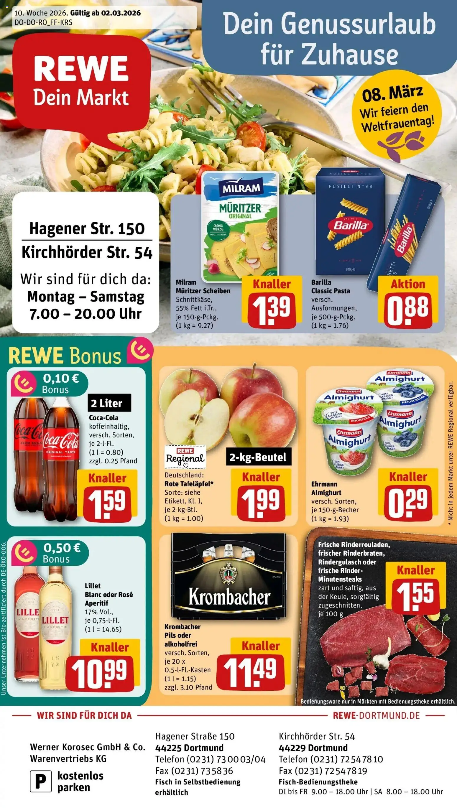 Vorschau von dem Prospekt des Geschäftes Rewe, gültig ab dem 02.03.2026