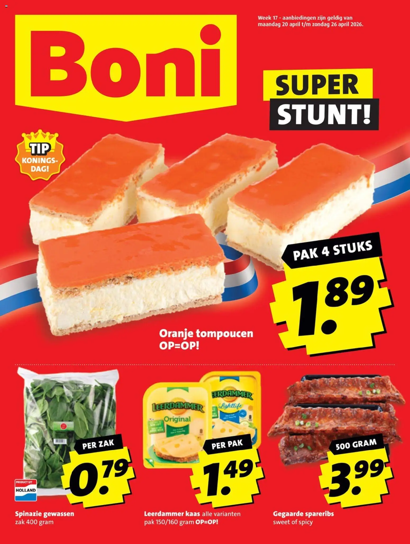 Voorbeeld van Boni folder week 17 van winkel Boni geldig vanaf 20-04-2026