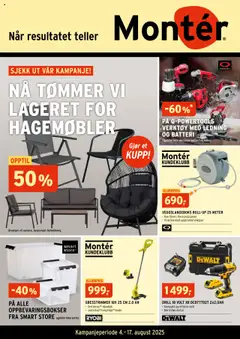 Forhåndsvis Kundeavis Finnmark fra butikk Montér gyldig fra 04/08/2025