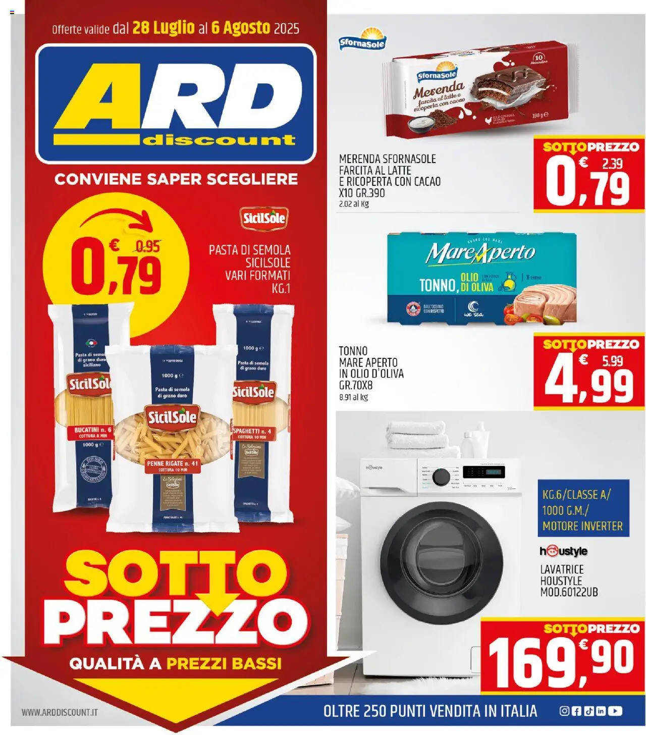 Volantino ARD Discount valido da 28/07/2025 numero di pagina 1
