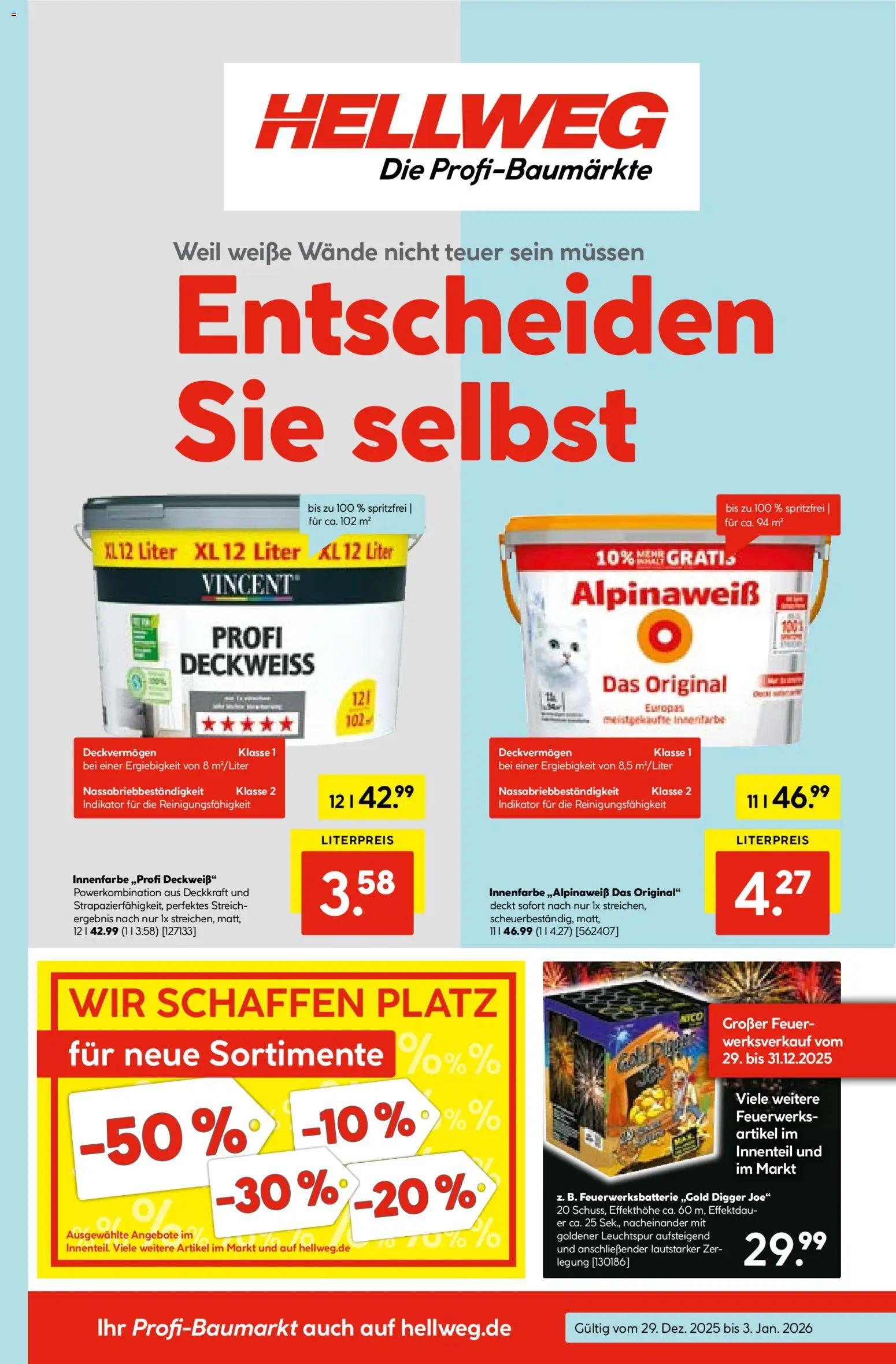 Vorschau von dem Prospekt des Geschäftes Hellweg, gültig ab dem 29.12.2025