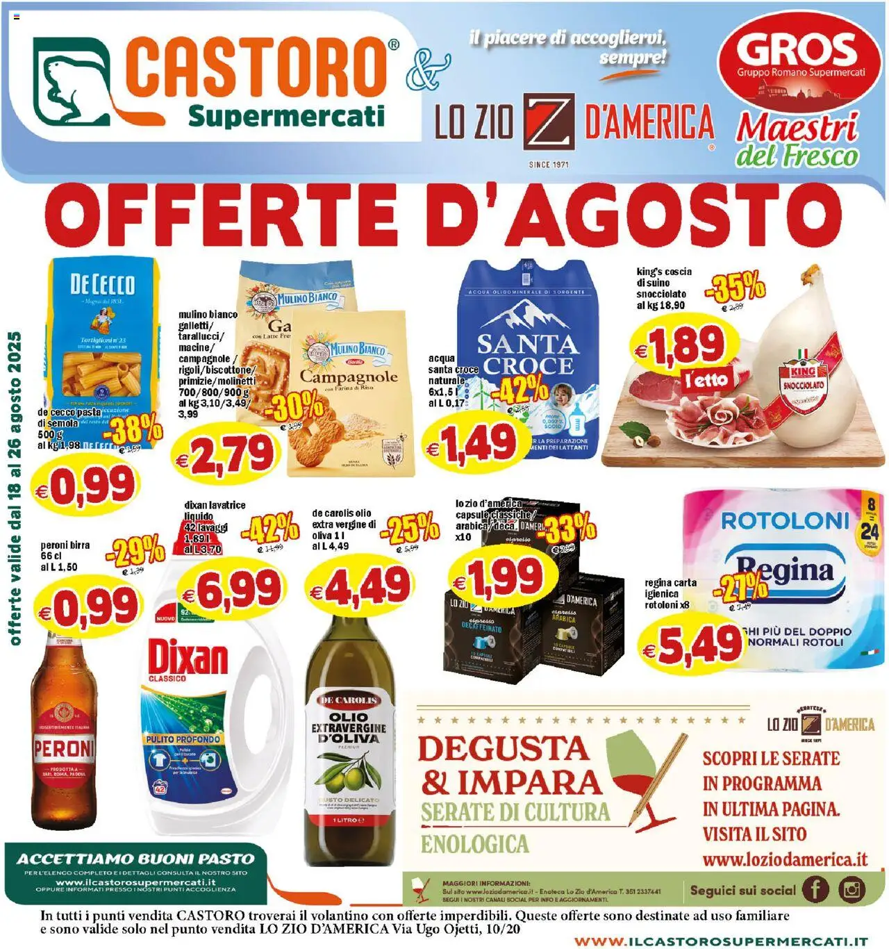 Volantino Il Castoro valido da 18/08/2025 numero di pagina 1