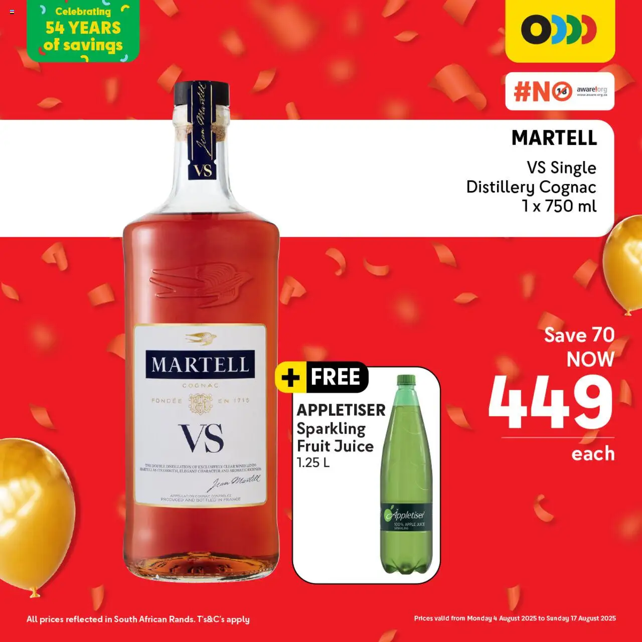 Makro Birthday Deals Liquor from 04/08 - 17/08/2025 > Promotions