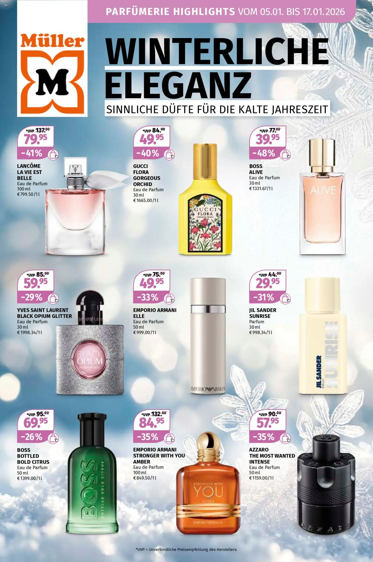 Vorschau von dem Prospekt des Geschäftes Müller, gültig ab dem 05.01.2026 - Parfüm, Eau de Parfum