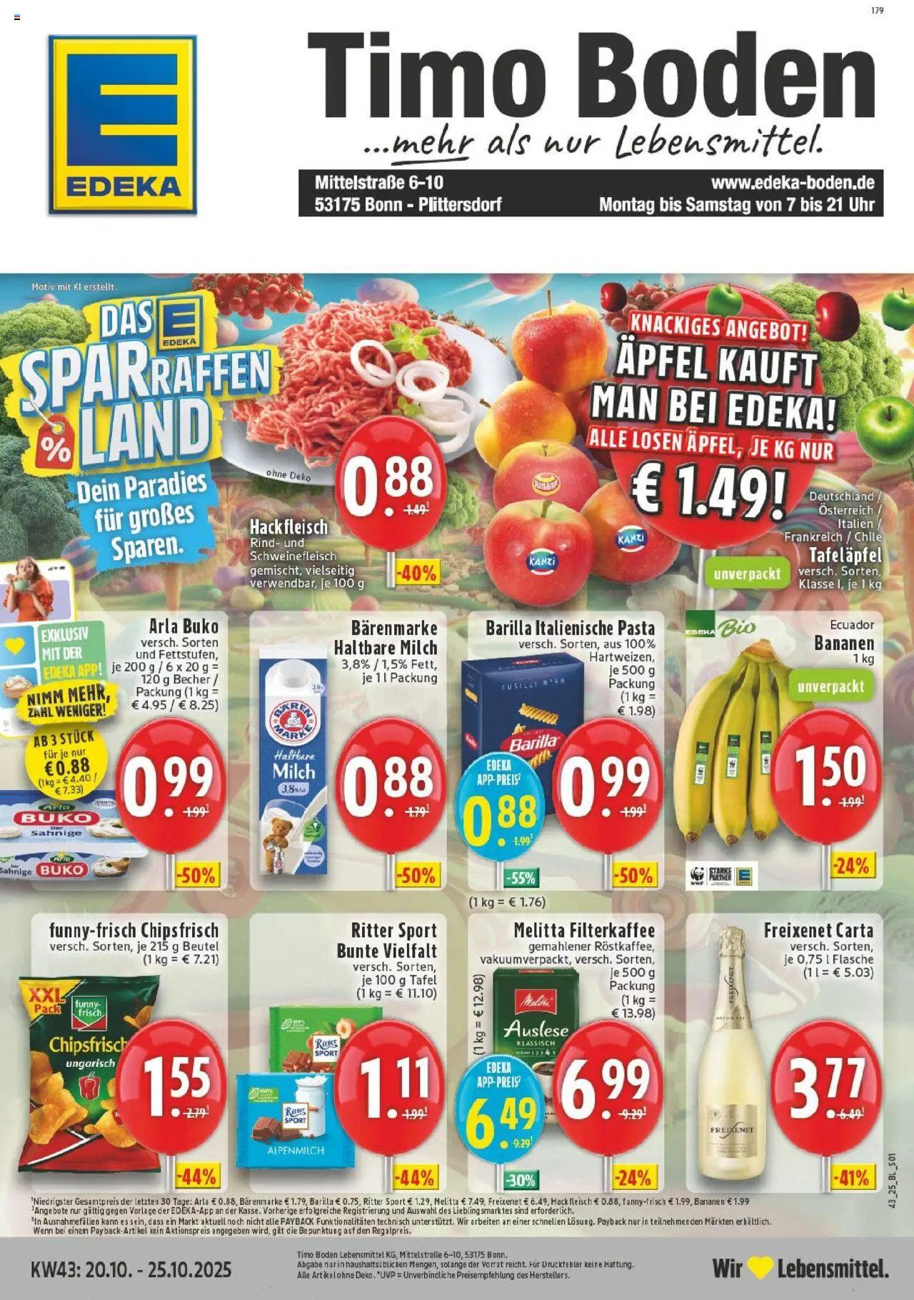 EDEKA Prospekt ab 19.10.2025 - Prospekt Bonn Online