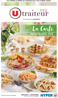 Prévisualisation de Hyper U - La carte Printemps Été du magasin Hyper U formulaire valide 03/03/2026