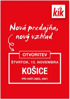 Náhľad Kik letáku platného od 10.11.2025