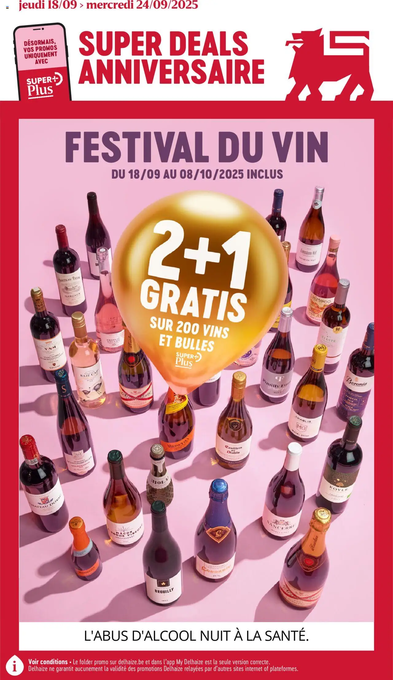 Delhaize shop Folder de la semaine 38 geldig vanaf 18/09/2025 - Paginanummer 1