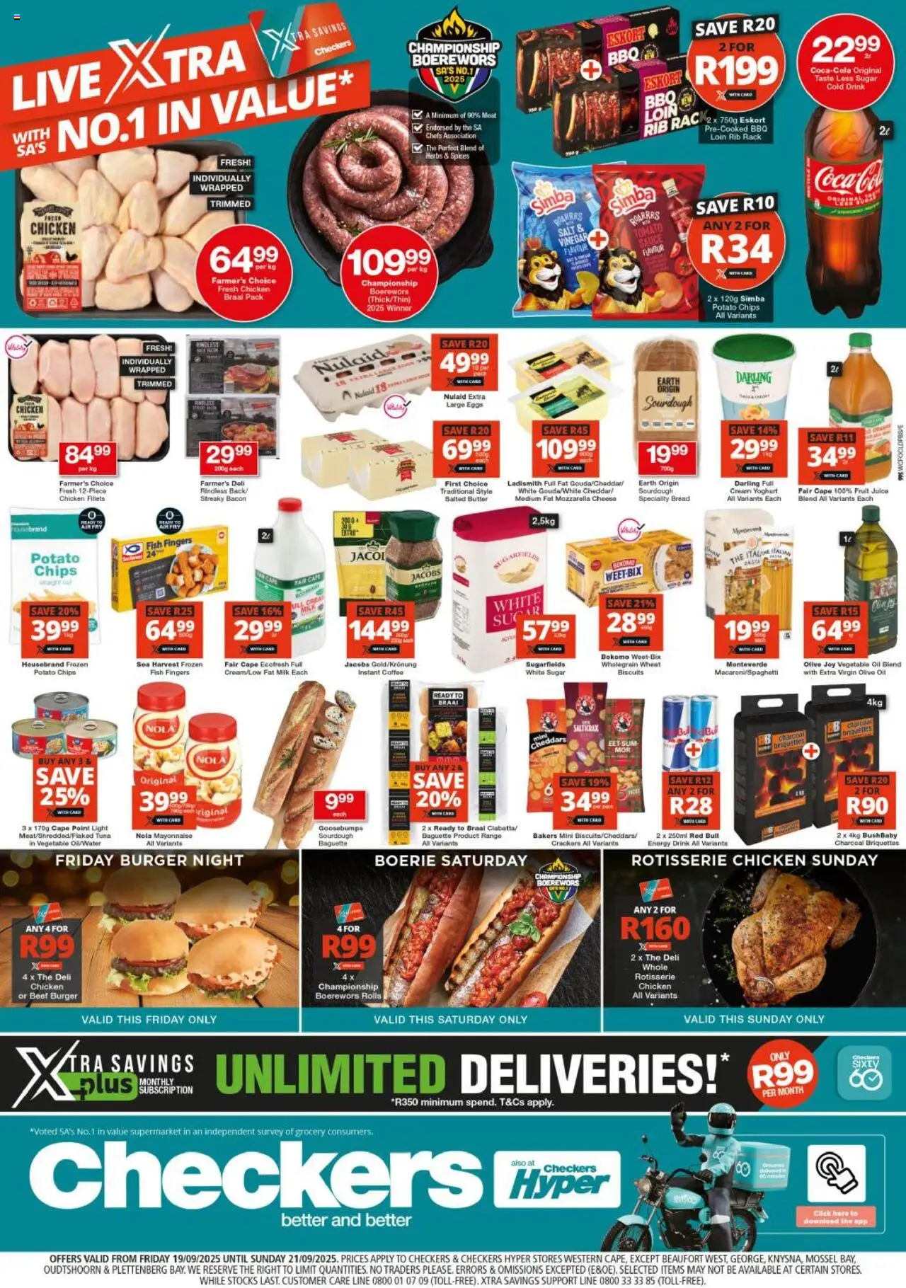 Checkers Western Cape - Xtra Savings 19/09 - 21/09/2025 >> Catalogue