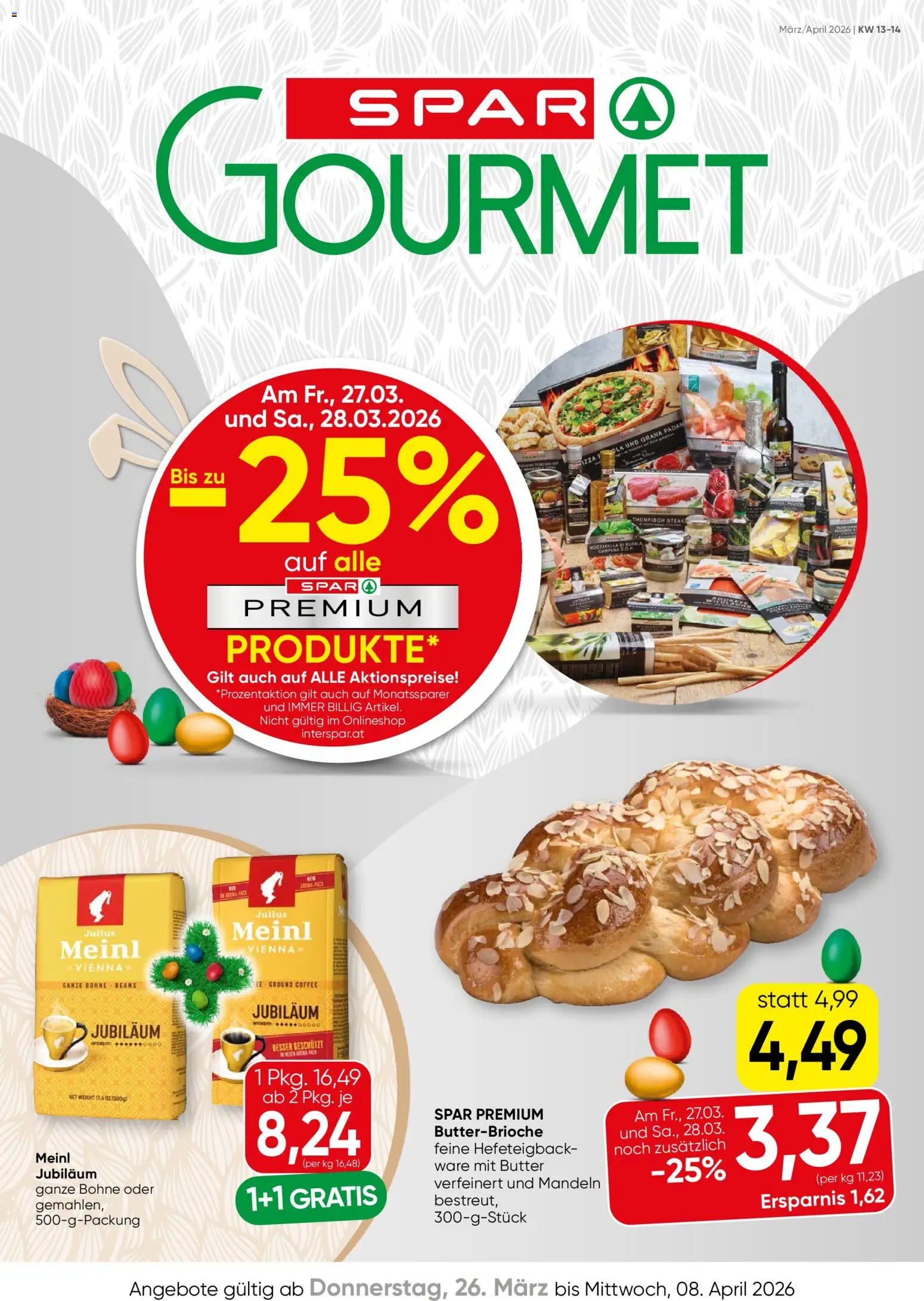 Vorschau der Angebote: SPAR Gourmet SPAR Gourmet Flugblatt gültig ab 26.03.2026