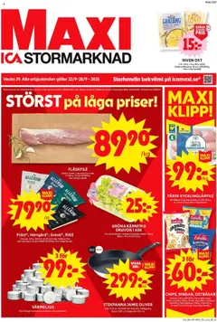 Förhandsgranska reklamblad Enköping från butik ICA Maxi gäller från 22/09/2025