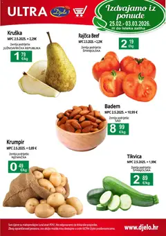 Pregled letka Katalog trgovine Djelo vrijedi od 25.02.2026