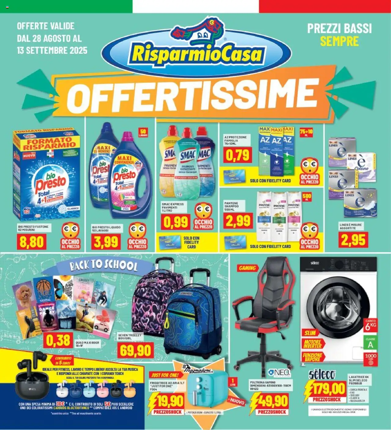 Volantino RisparmioCasa valido da 28/08/2025 numero di pagina 1