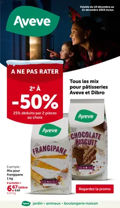 Prévisualisation de Publicité du magasin Aveve formulaire valide 10/12/2025