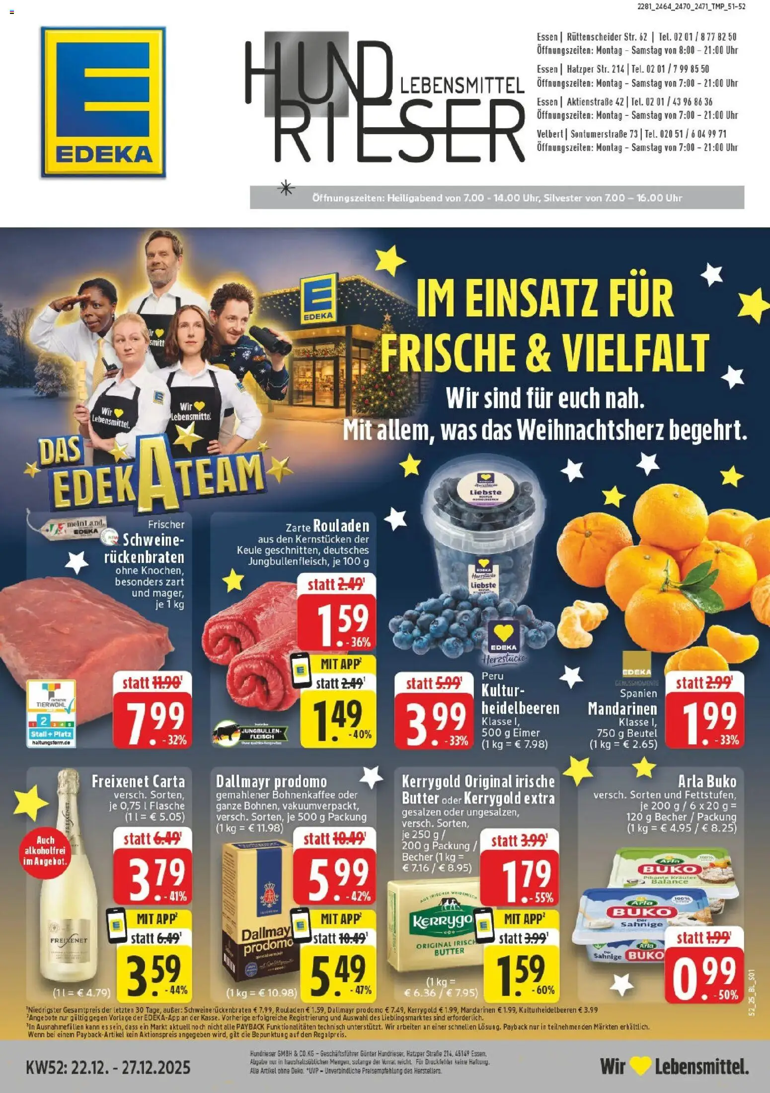 Vorschau von dem Prospekt des Geschäftes Edeka, gültig ab dem 22.12.2025