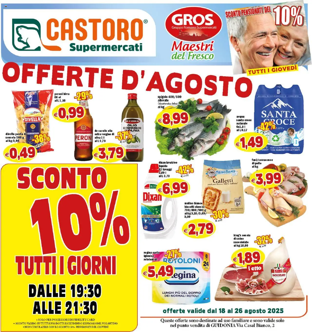 Volantino Il Castoro valido da 18/08/2025 numero di pagina 1