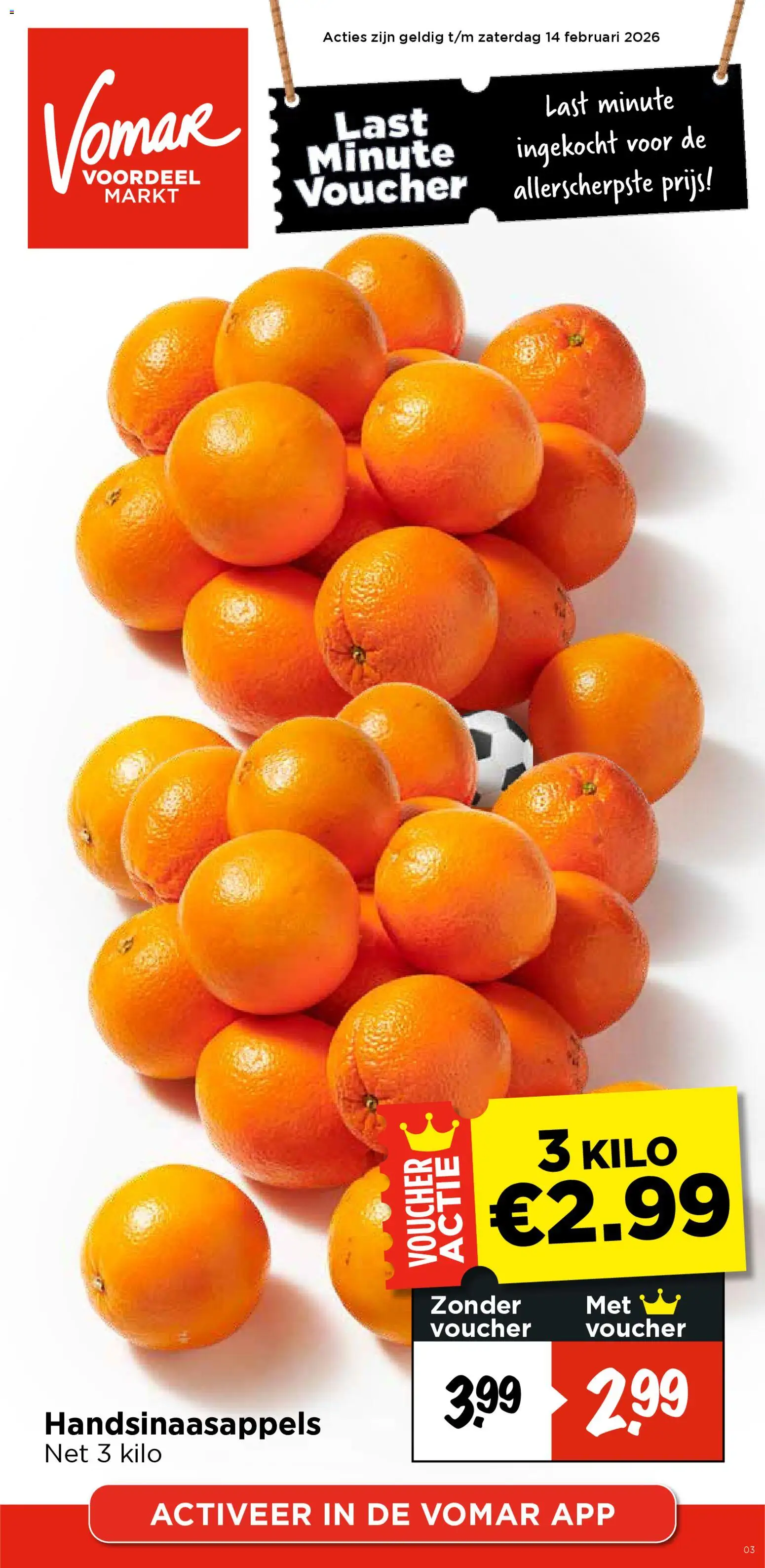 Voorbeeld van Weekend folder van winkel Vomar geldig vanaf 12-02-2026