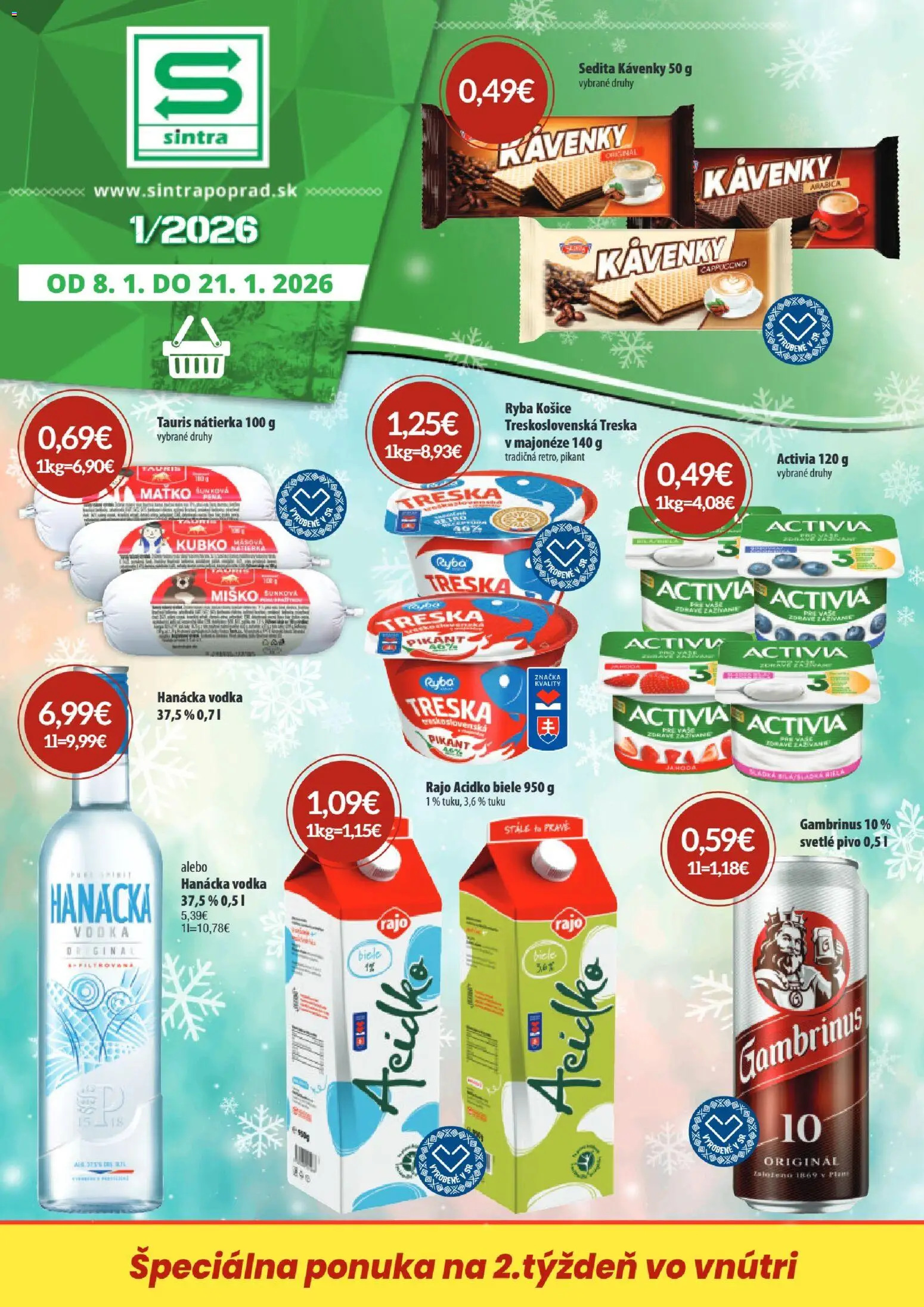 Náhľad Sintra letáku platného od 08.01.2026