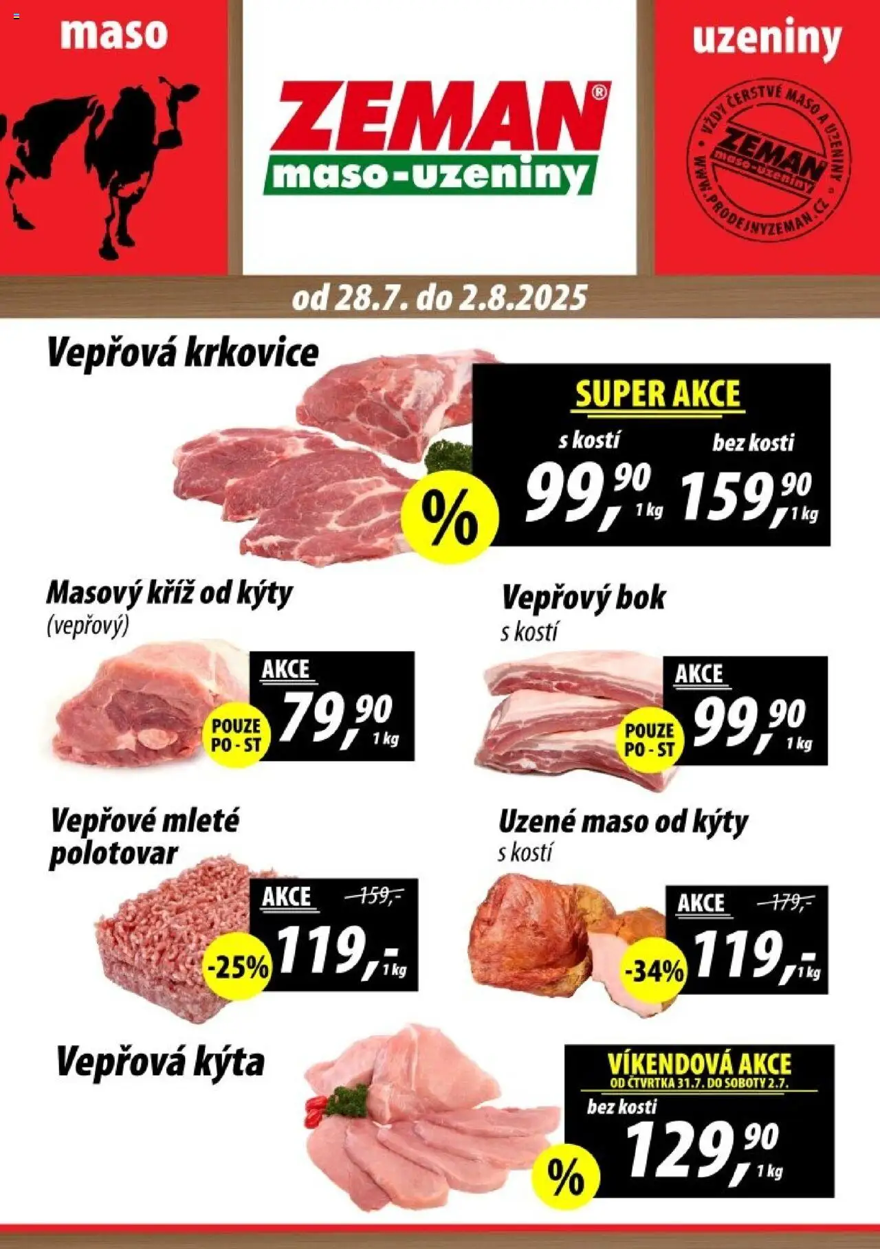  Prodejny Zeman Leták - Praha (28.07.2025 - 02.08.2025)
