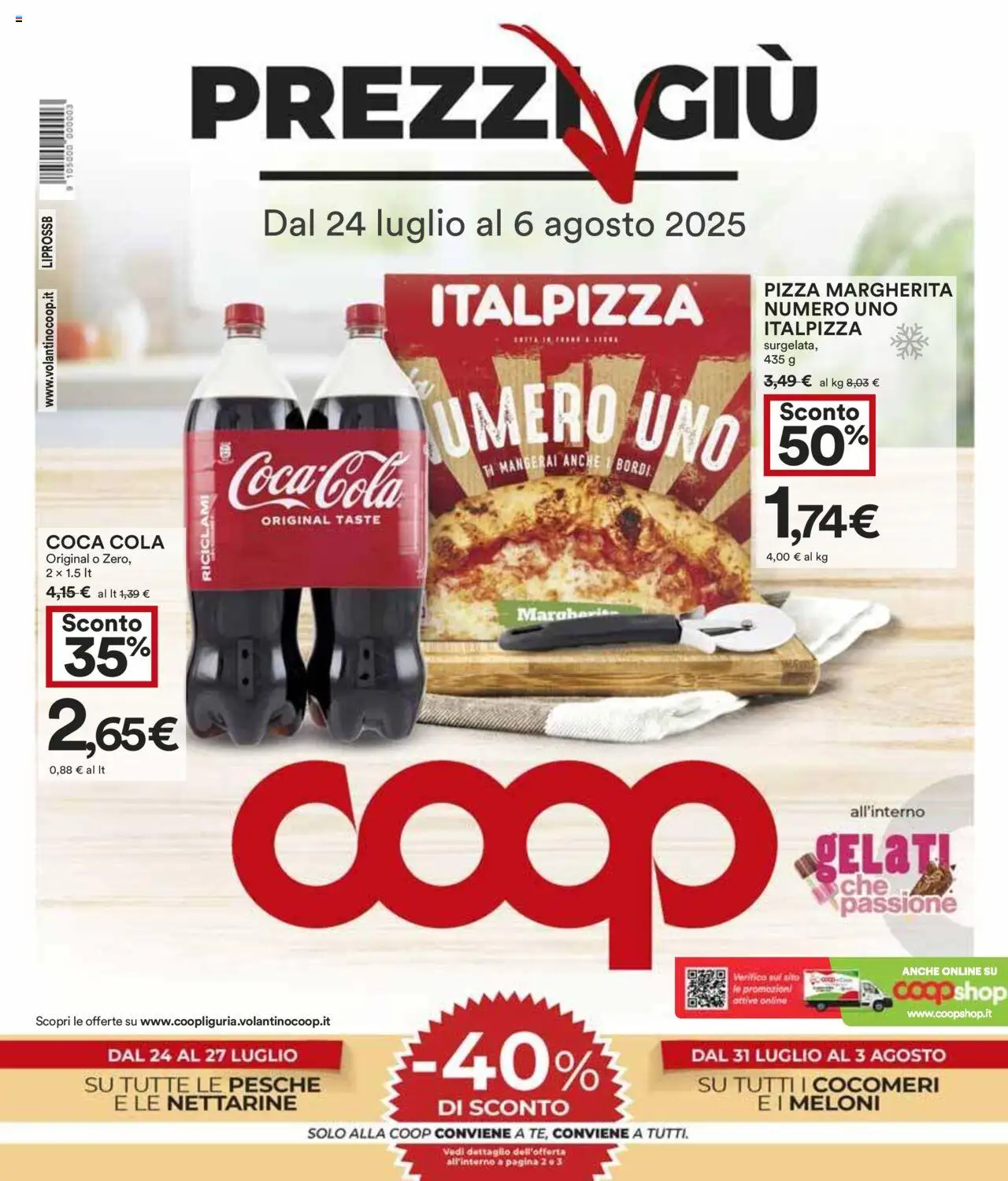 Volantino COOP valido da 24/07/2025 numero di pagina 1