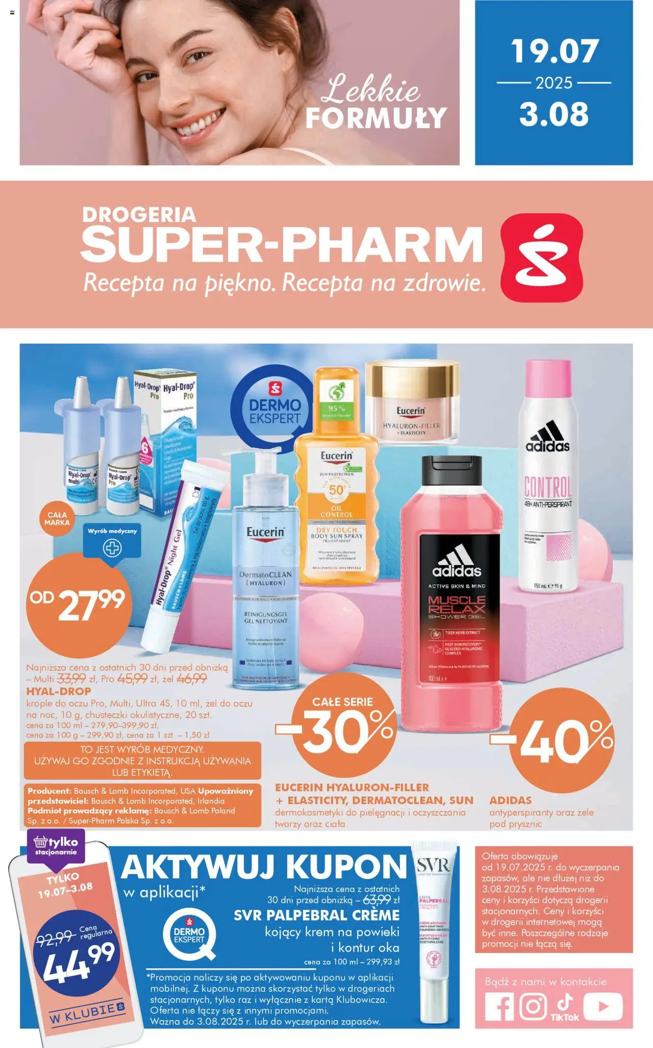Super-pharm Gazetka od 19.07.2025 - Nowa Gazetka - Numer strony 1