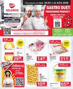 Pogląd gazetki "Selgros cash&carry gazetka - Oferta dla gastronomii" ze sklepu Selgros cash&carry ważnej od 26.03.2026
