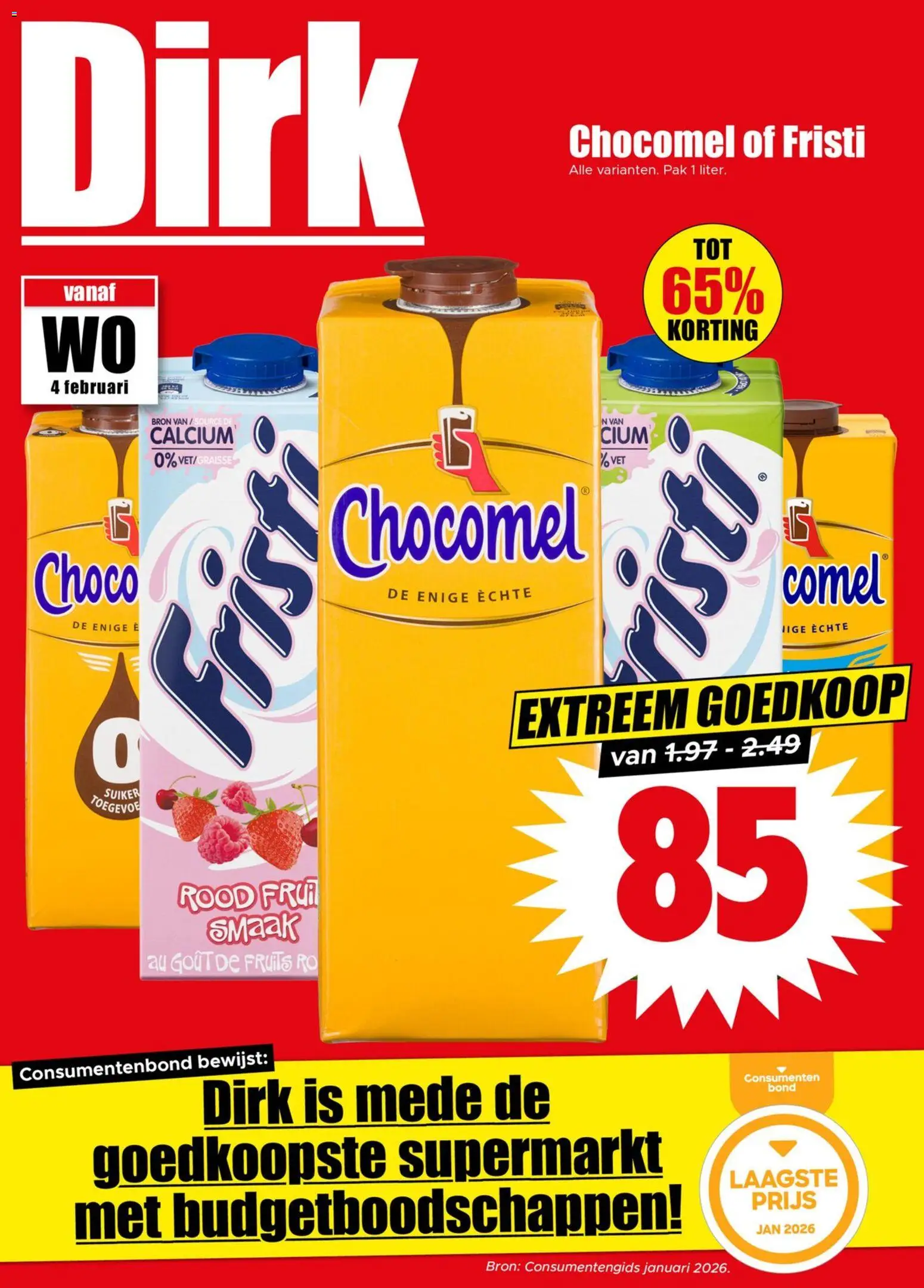 Voorbeeld van Folder week 6 van winkel Dirk geldig vanaf 04-02-2026