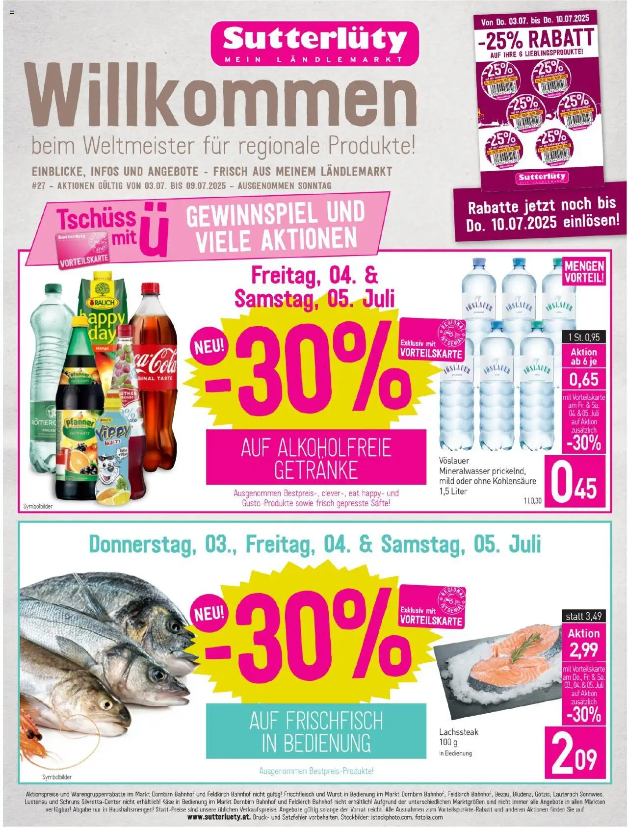  Sutterlüty Flugblatt ab (03.07.2025 - 09.07.2025) - Seite 1