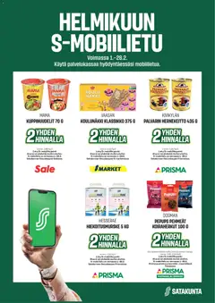 Kaupan Prisma Helmikuun S-mobiilietu esikatselu, voimassa 01/02/2026