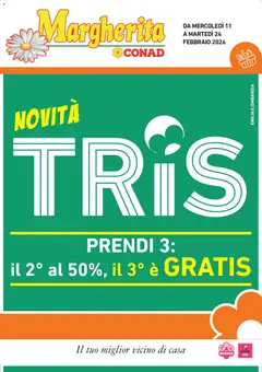 Anteprima dell'opuscolo Volantino Margherita Lombardia dal negozio Conad valido da 11/02/2026